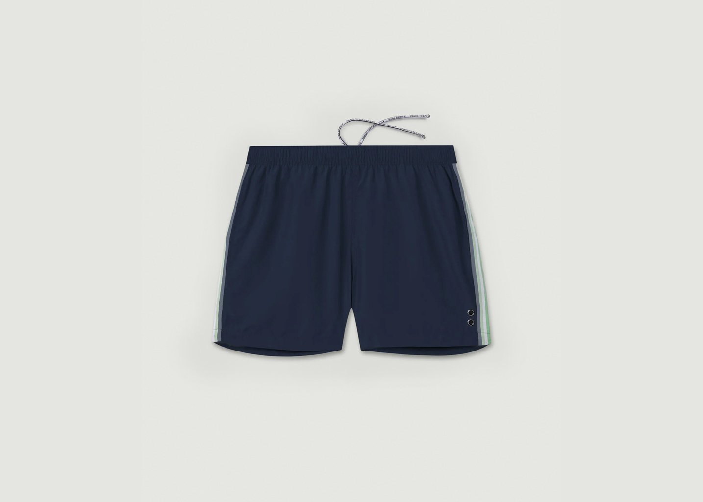 L'exception Short De Bain Avec Bandes Rayées Bleu Marine Ron Dorff