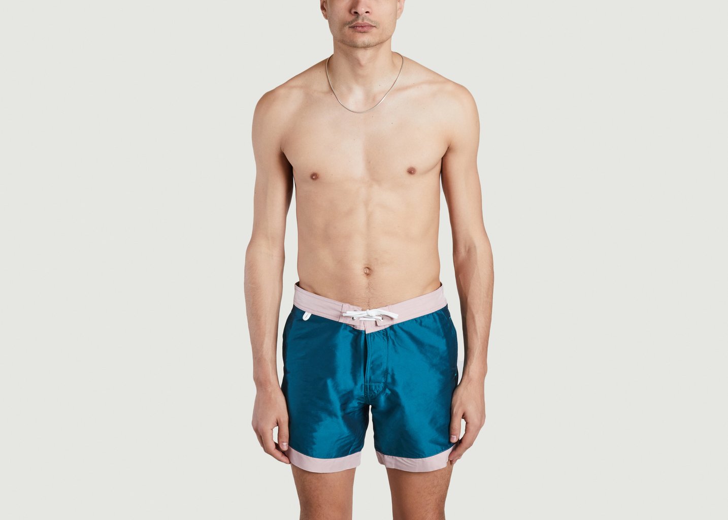 L'exception Short De Bain Bicolore Bleu Pétrole Cuisse De Grenouille