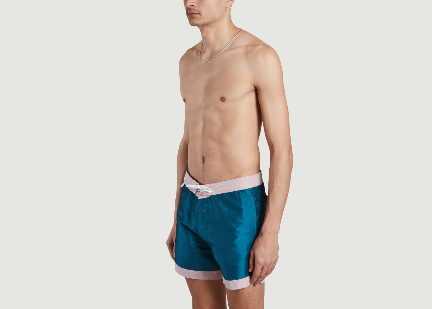 L'exception Short De Bain Bicolore Bleu Pétrole Cuisse De Grenouille