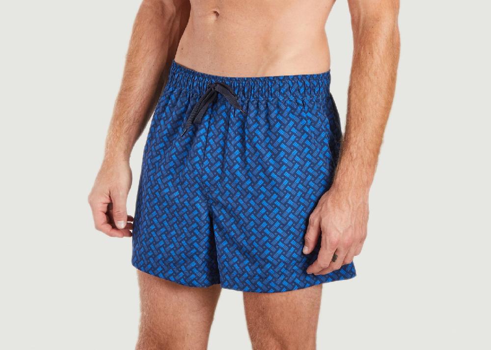 L'exception Short De Bain En Toile Recyclée Mason Bleu Samsoe & Samsoe
