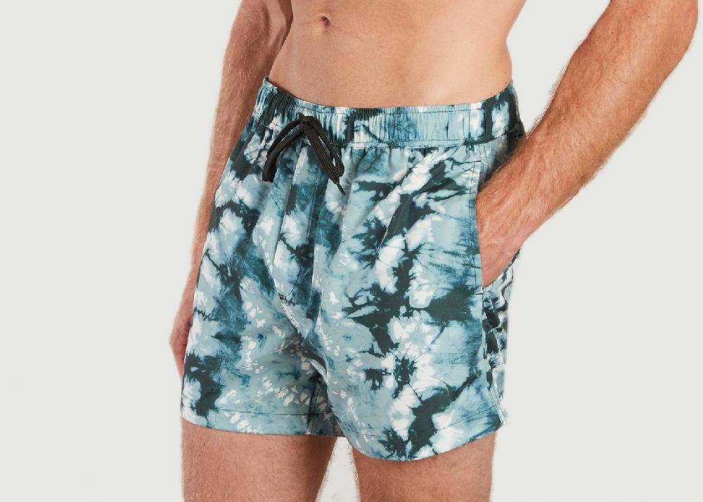 L'exception Short De Bain En Toile Recyclée Mason Turquoise Samsoe & Samsoe