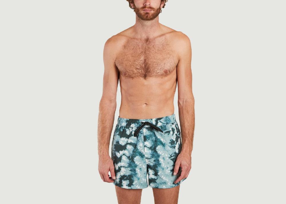 L'exception Short De Bain En Toile Recyclée Mason Turquoise Samsoe & Samsoe