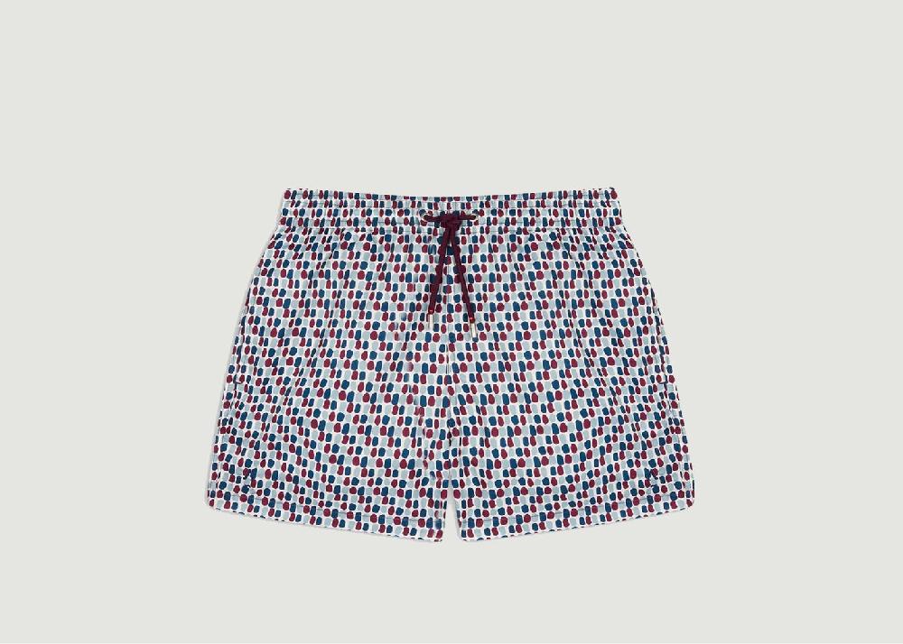 l'exception Short de bain Mosaiques Coquelicot Apnee