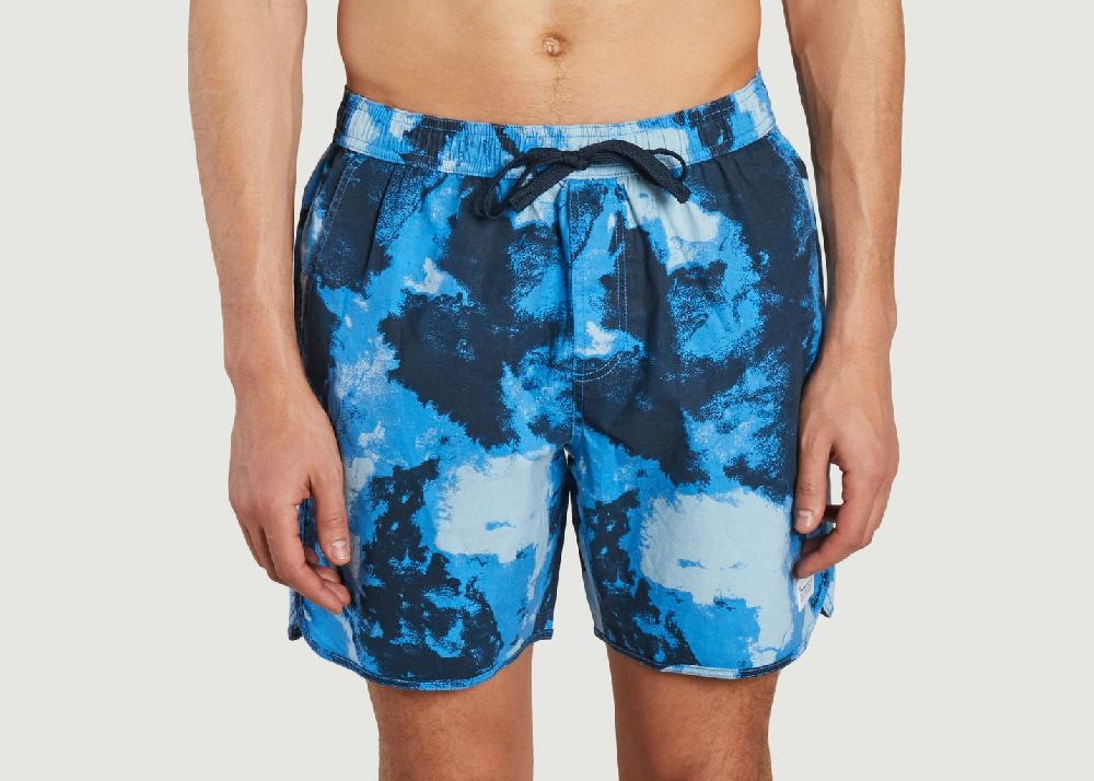 L'exception Short De Bain Motif Fantaisie Imprimé Knowledge Cotton Apparel