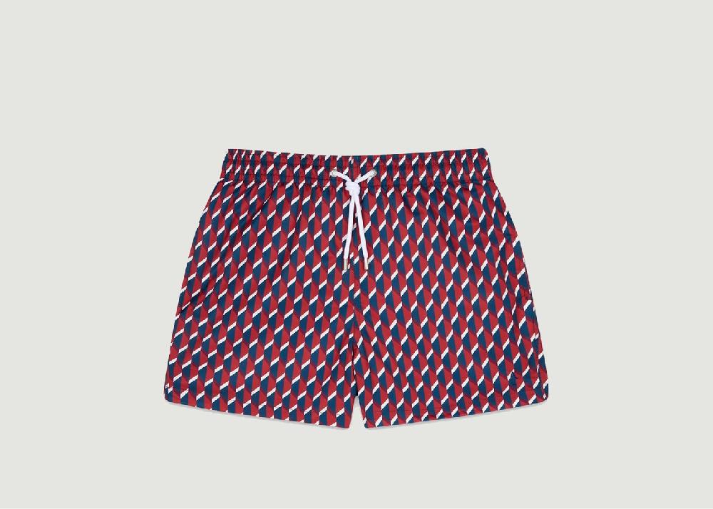 l'exception Short de bain Zellige Rouge Foncé Apnee