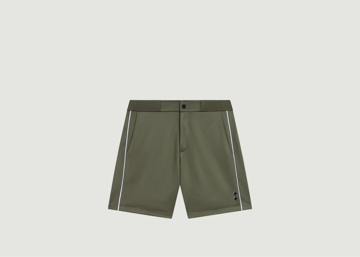 l'exception Short de sport avec passepoil Khaki Ron Dorff