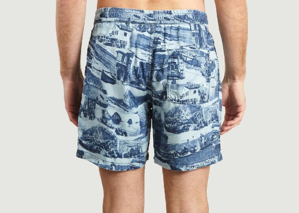 L'exception Short Gregor En Tencel Indigo No Nationality 07