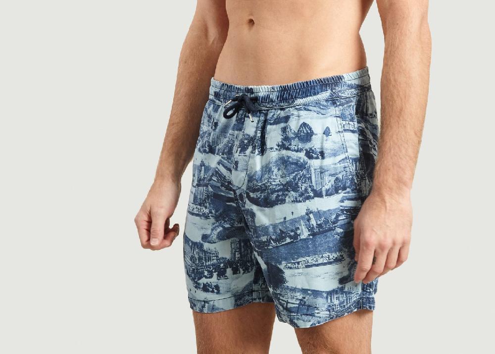 l'exception Short Gregor en tencel Indigo No Nationality 07