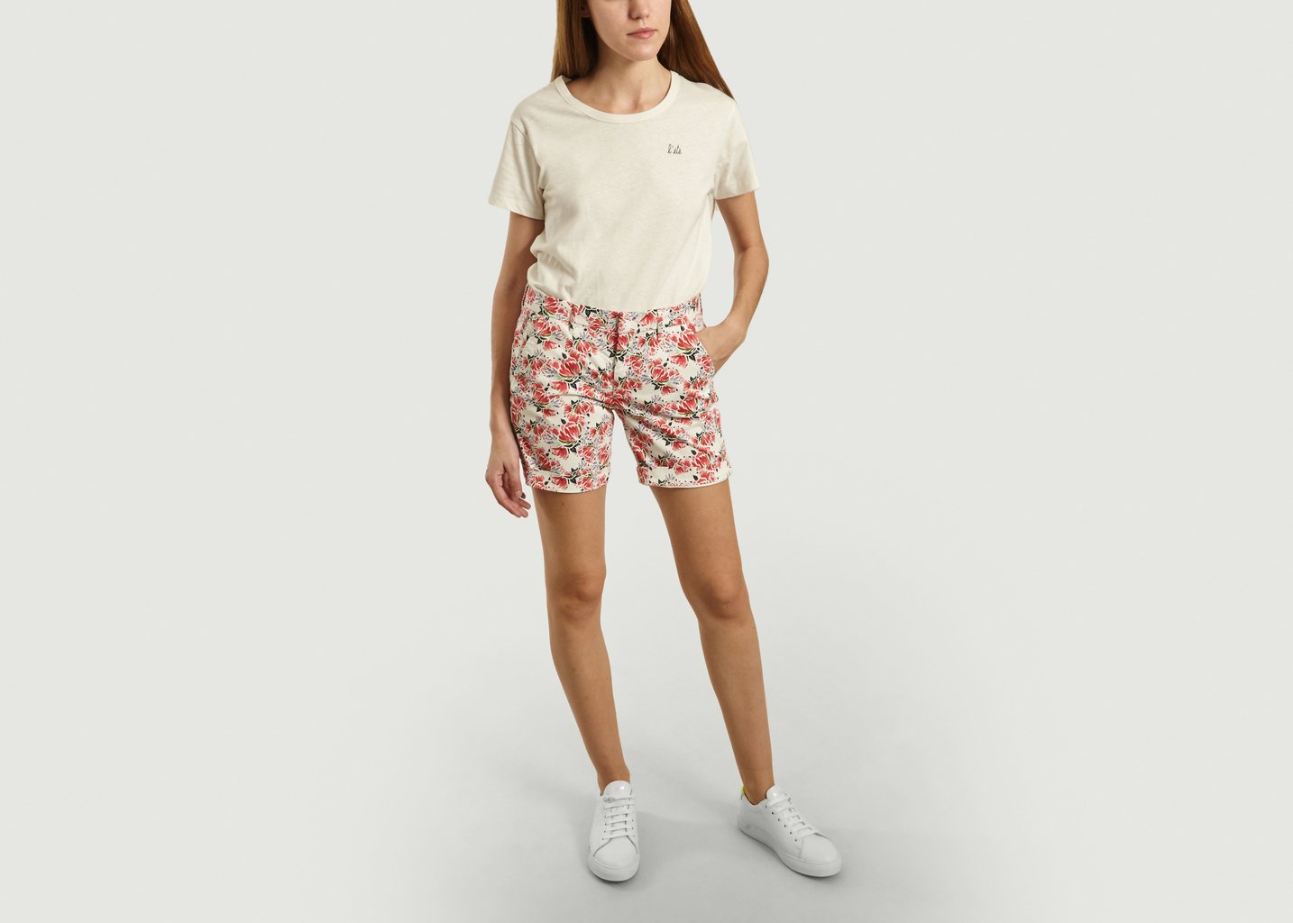 L'exception Short Imprimé Pivoines Selena Multicolore Reiko