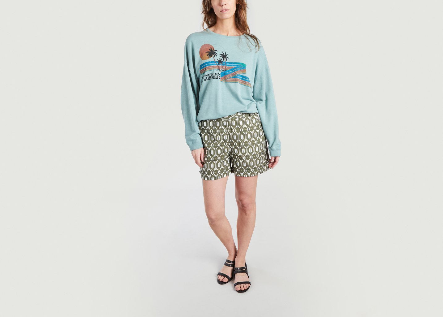 L'exception Short Motif Fantaisie Sonic Khaki Hartford