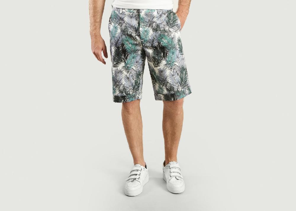 l'exception Short Print Palmiers Multicolore M.X Maxime Simoëns