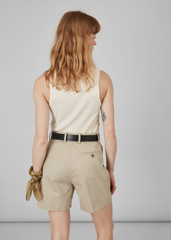 L'exception Short Taille Haute En Twill De Coton Sable L'Exception Paris