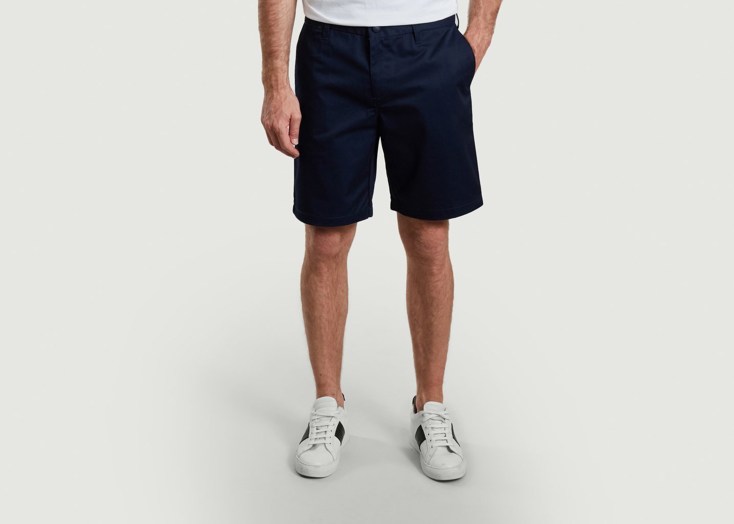 l'exception Short uni coupe droite Bleu Marine M.C. Overalls