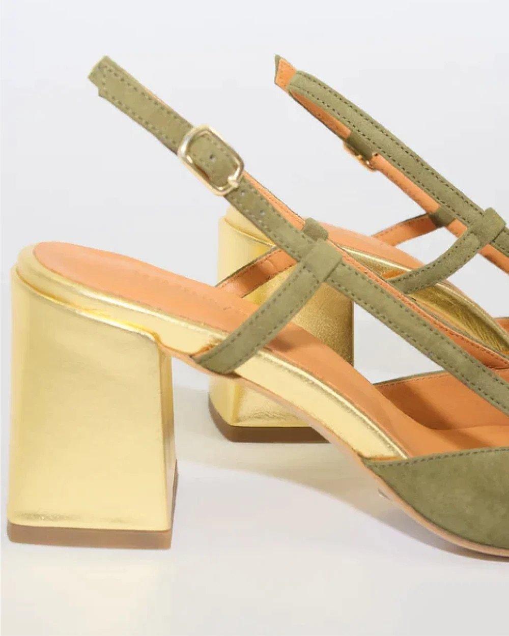 L'exception Slingbacks Fernando Brides Réglables Khaki HUMAYA