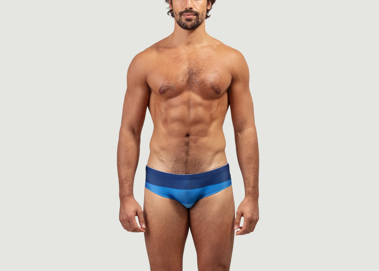 L'exception Slip De Bain à Grosses Rayures Bleu Marine Ron Dorff