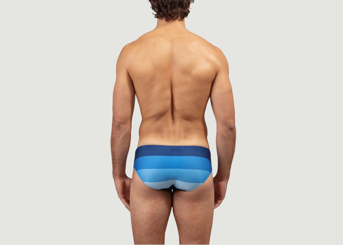 L'exception Slip De Bain à Grosses Rayures Bleu Marine Ron Dorff