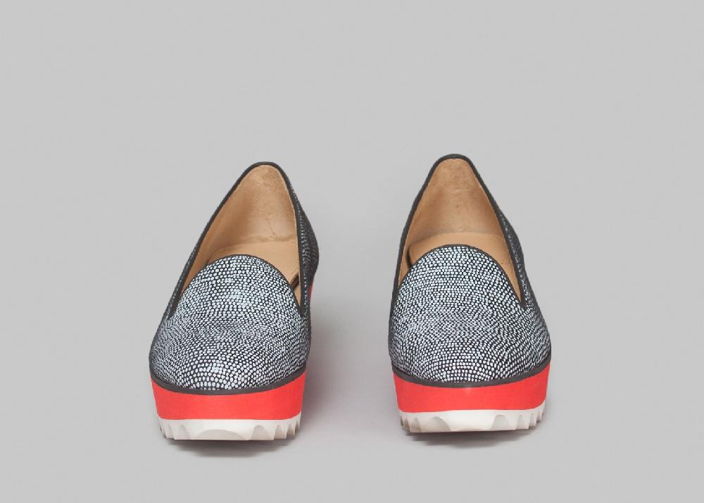 L'exception Slippers Albert Wedges Corail Chatelles