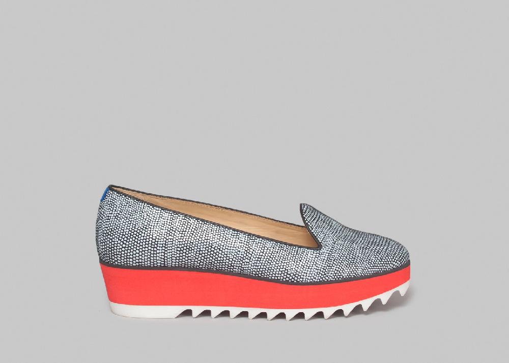 L'exception Slippers Albert Wedges Corail Chatelles
