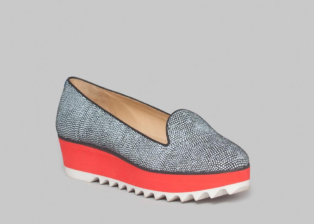 l'exception Slippers Albert Wedges Corail Chatelles