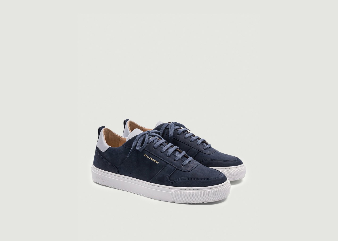L'exception Sneakers B0 Nubuck Bleu Marine Belledonne Paris