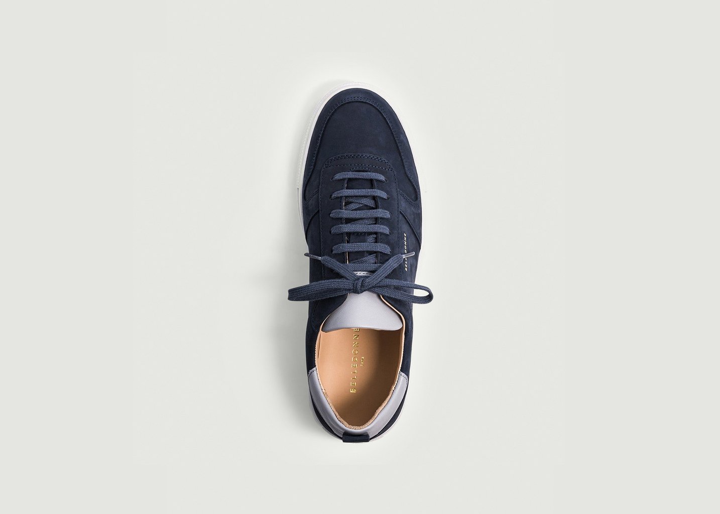L'exception Sneakers B0 Nubuck Bleu Marine Belledonne Paris