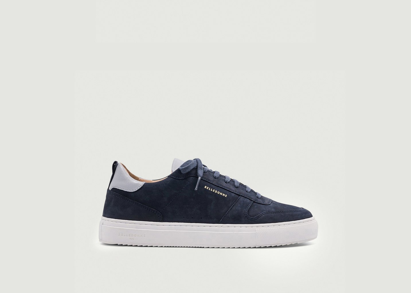 l'exception Sneakers B0 Nubuck Bleu Marine Belledonne Paris