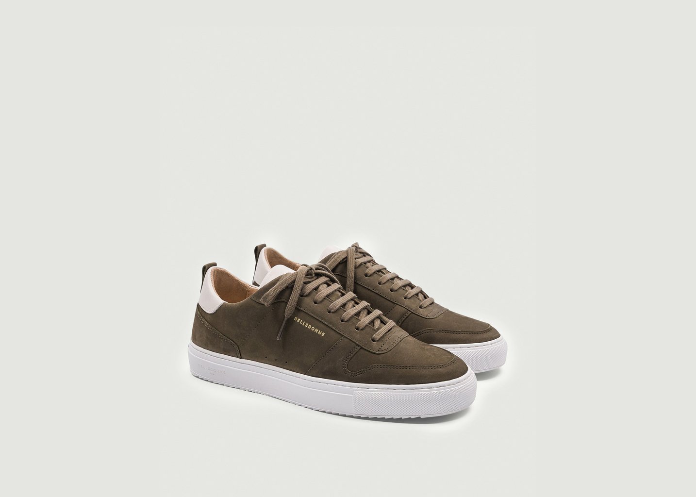 L'exception Sneakers B0 Nubuck Olive Belledonne Paris