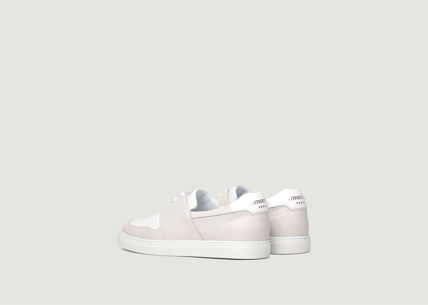 L'exception Sneakers Basses Bicolores En Cuir Pyla Ecru Timothée Paris