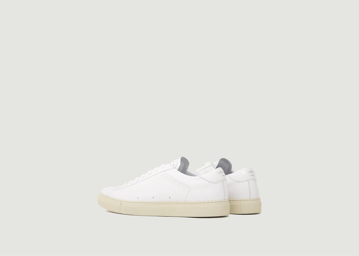 L'exception Sneakers Basses En Cuir Atlantique Blanc Timothée Paris