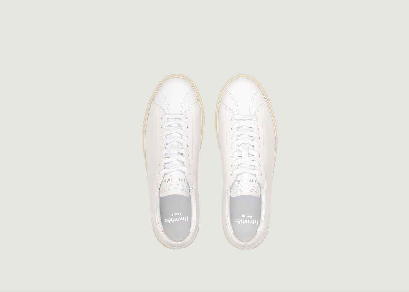 L'exception Sneakers Basses En Cuir Atlantique Blanc Timothée Paris