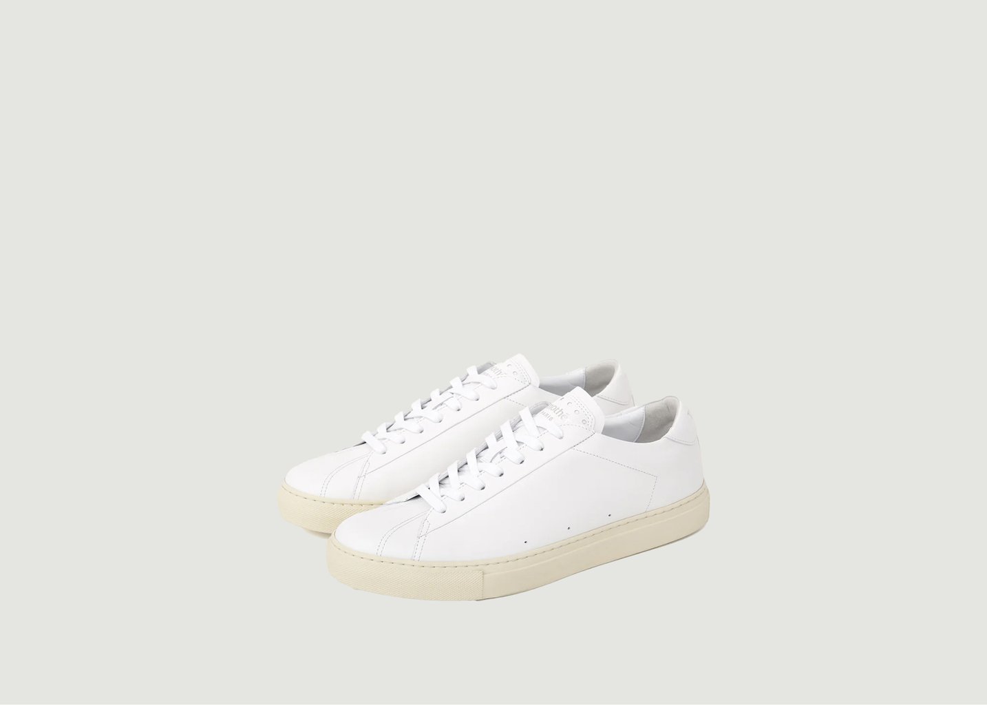 l'exception Sneakers basses en cuir Atlantique Blanc Timothée Paris