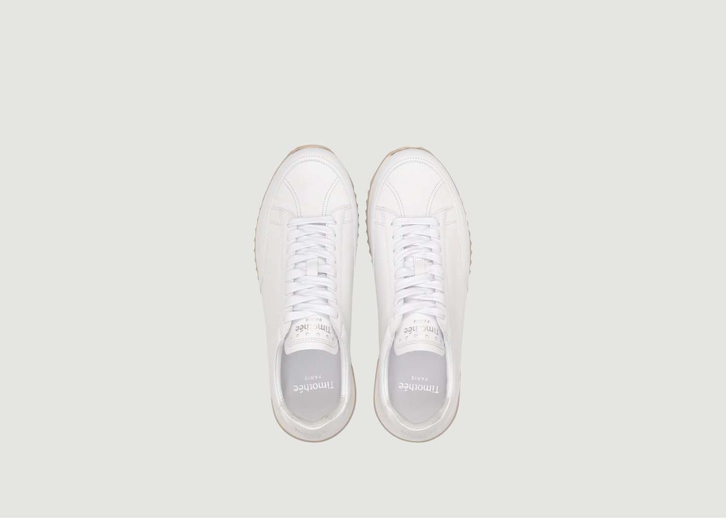 L'exception Sneakers Basses En Cuir Cabourg Blanc Timothée Paris