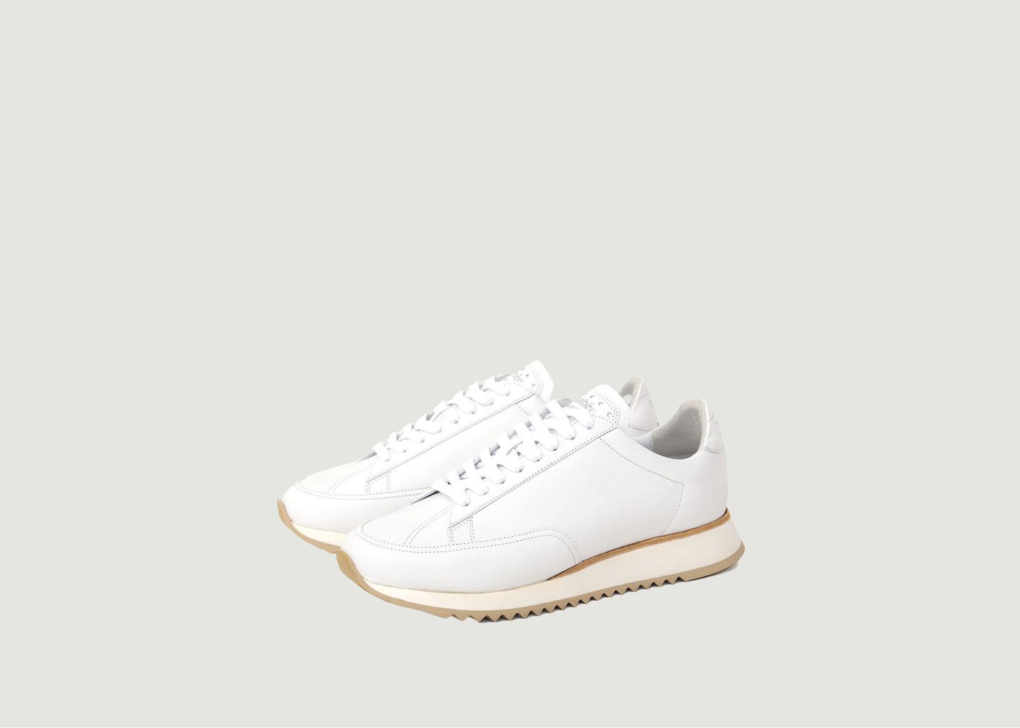 l'exception Sneakers basses en cuir Cabourg Blanc Timothée Paris