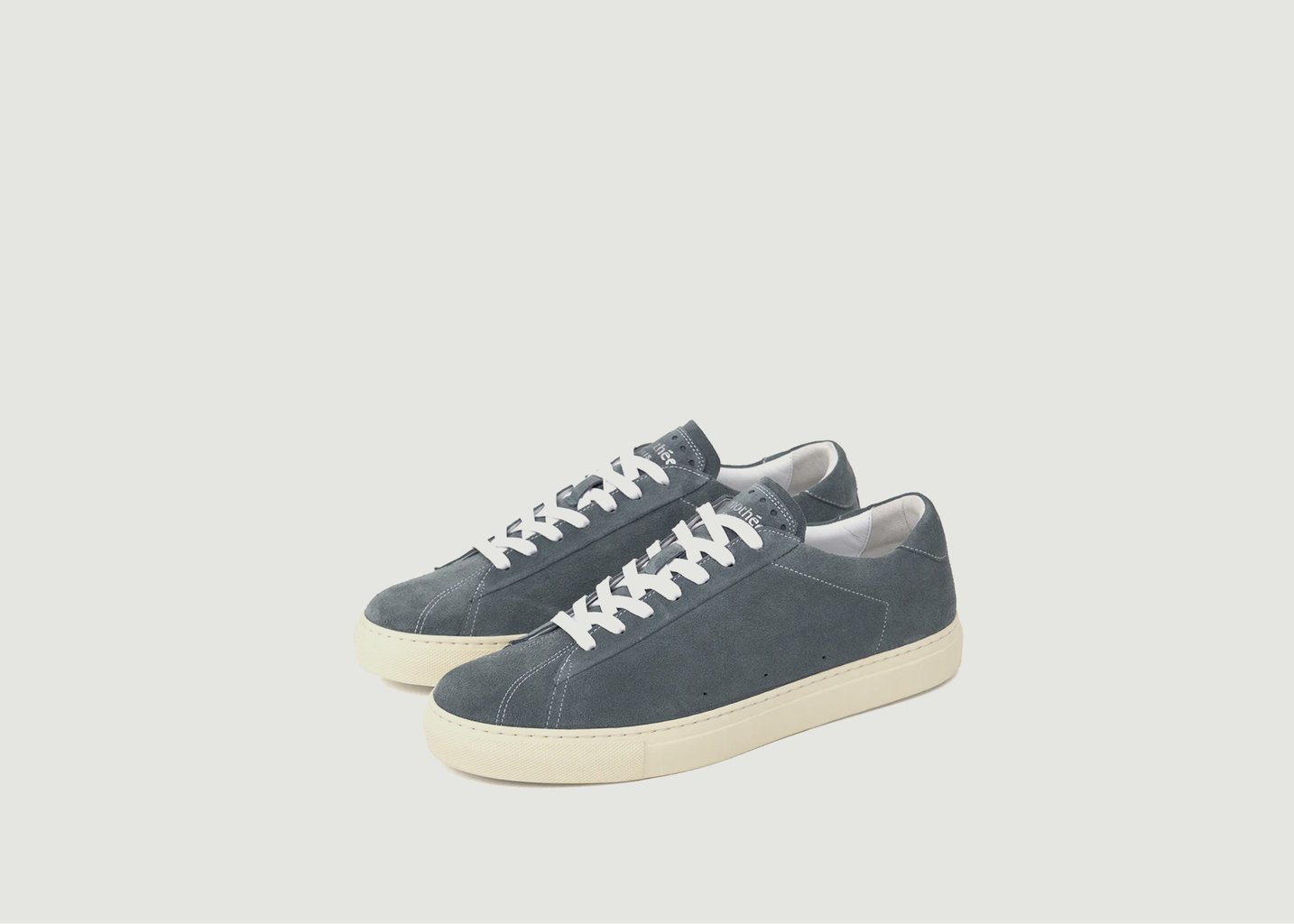 l'exception Sneakers basses en cuir suédé Atlantique Anthracite Timothée Paris