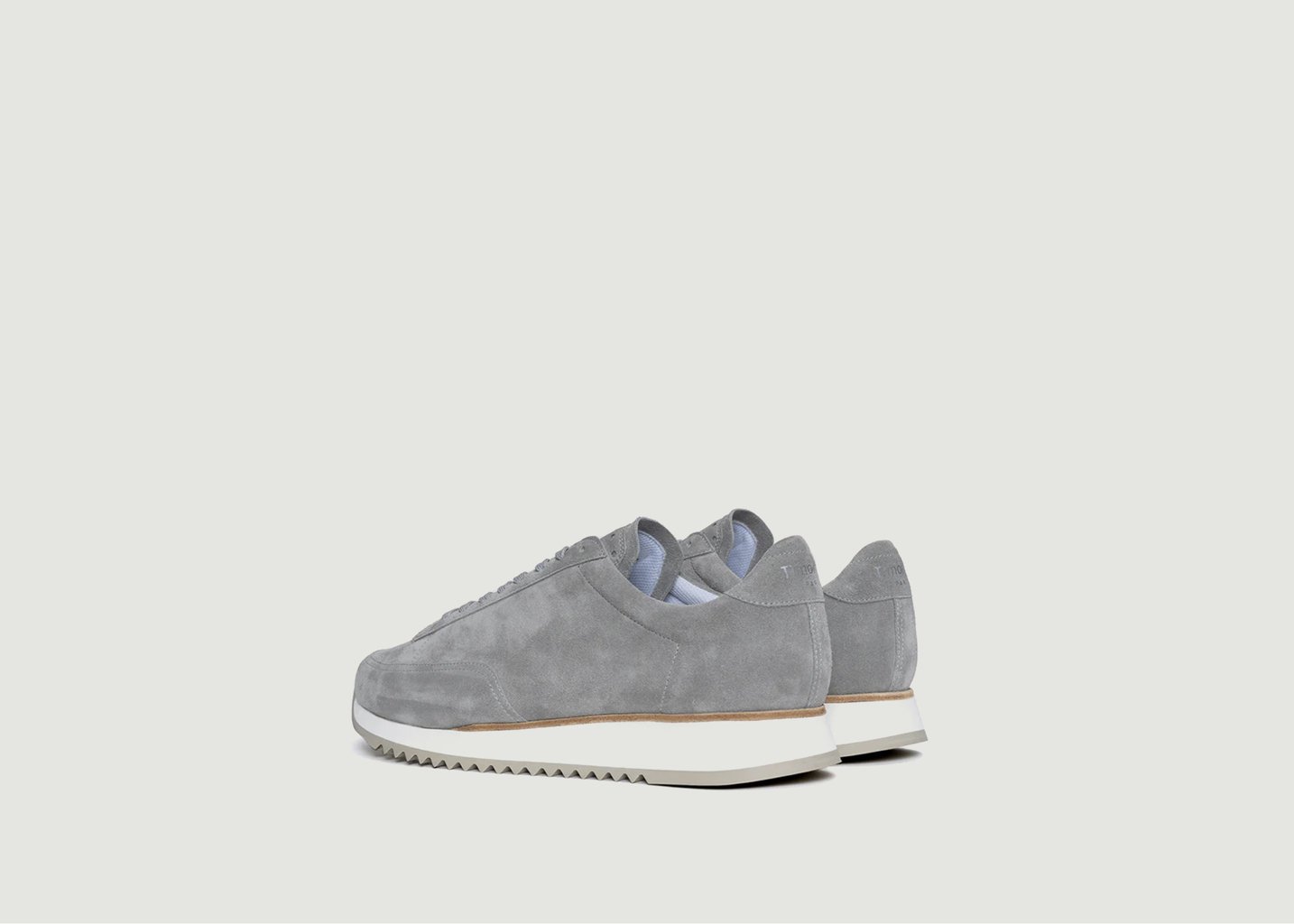 L'exception Sneakers Basses En Cuir Suédé Cabourg Gris Timothée Paris