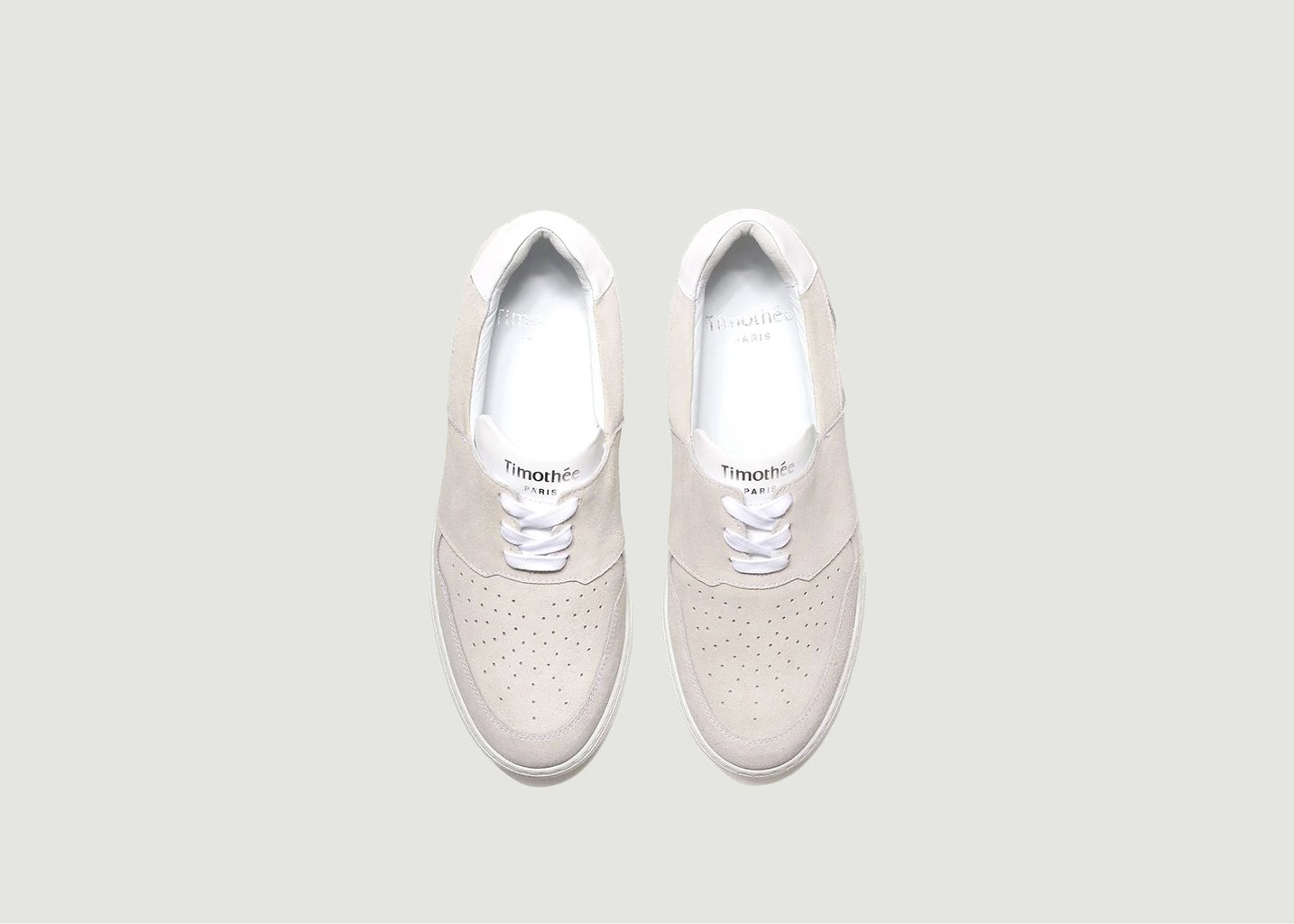 L'exception Sneakers Basses En Cuir Suédé Pyla Sable Timothée Paris