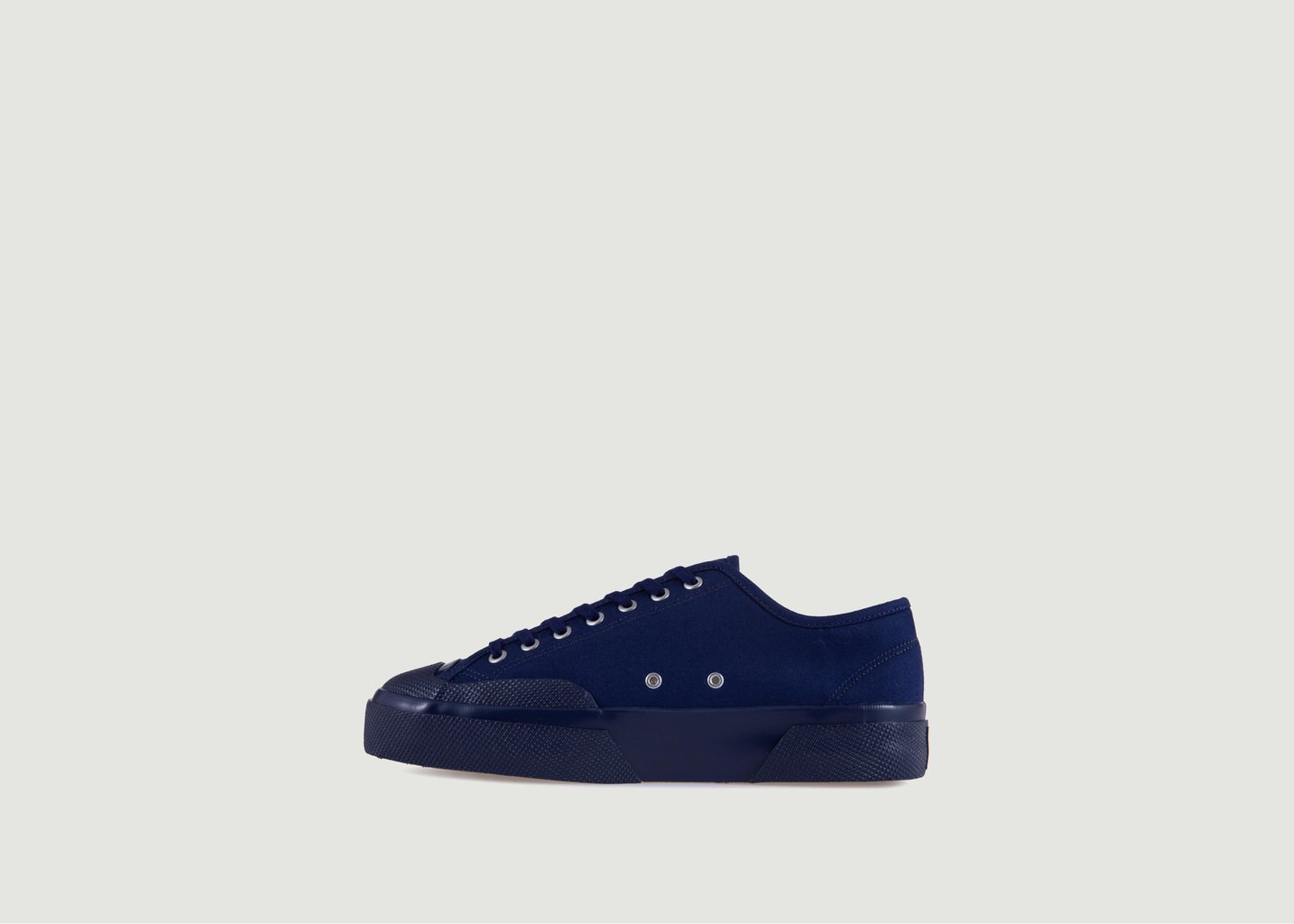 L'exception Sneakers Basses En Toile Moleskin 2432 W Bleu Marine Superga