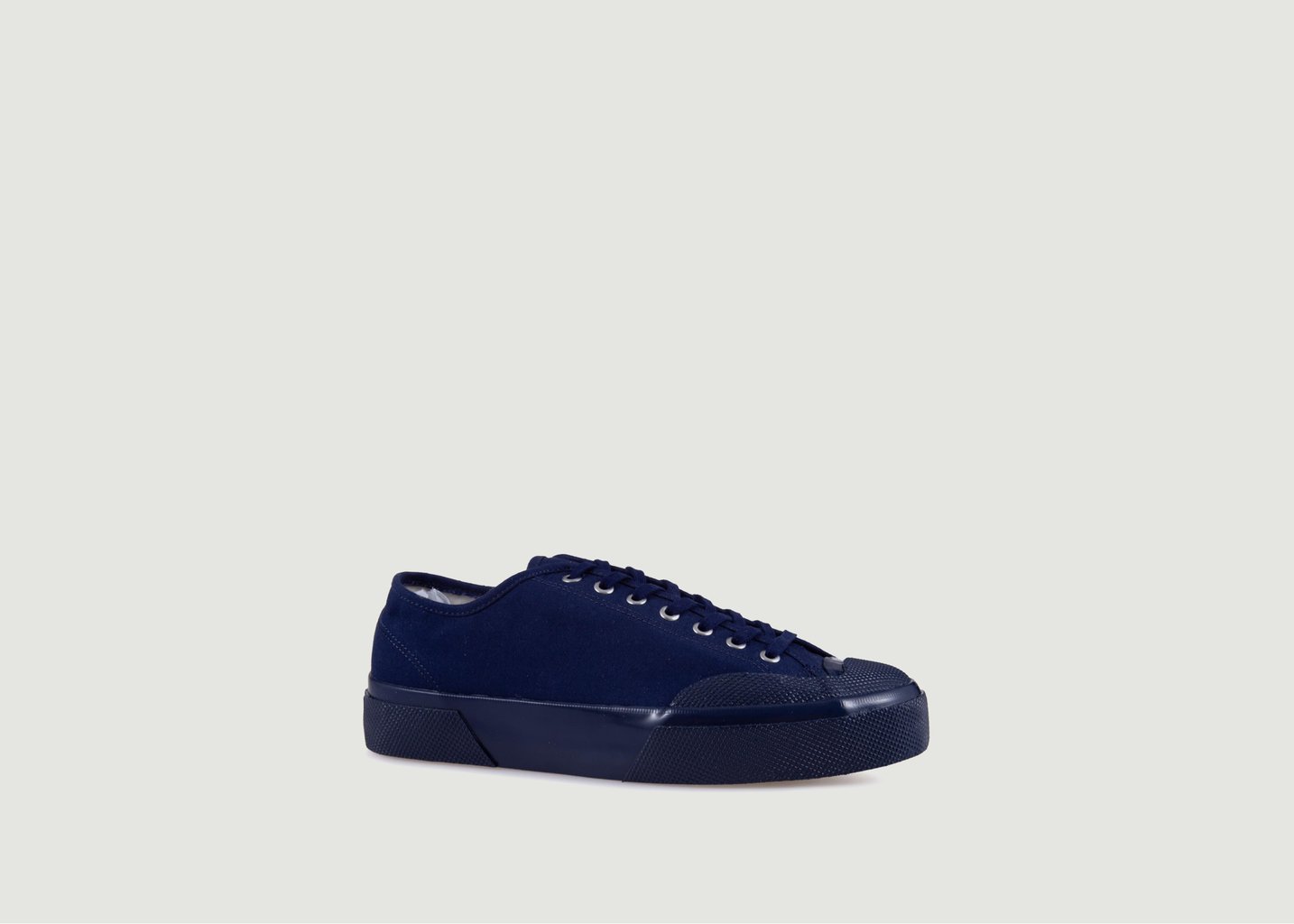 L'exception Sneakers Basses En Toile Moleskin 2432 W Bleu Marine Superga