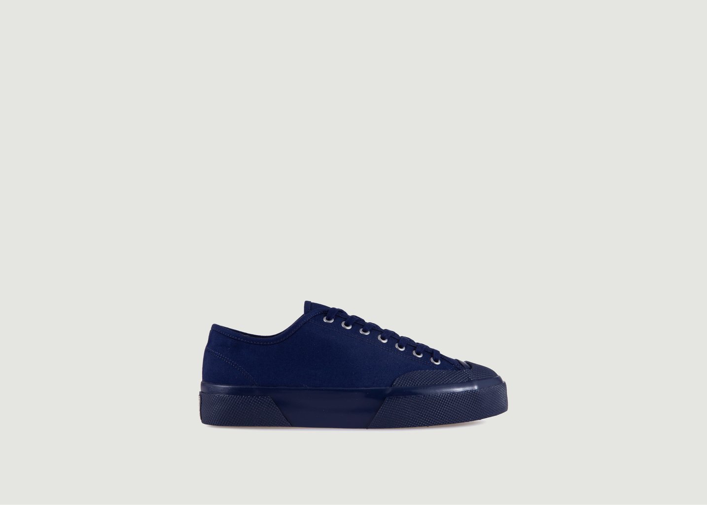 l'exception Sneakers basses en toile Moleskin 2432 W Bleu Marine Superga