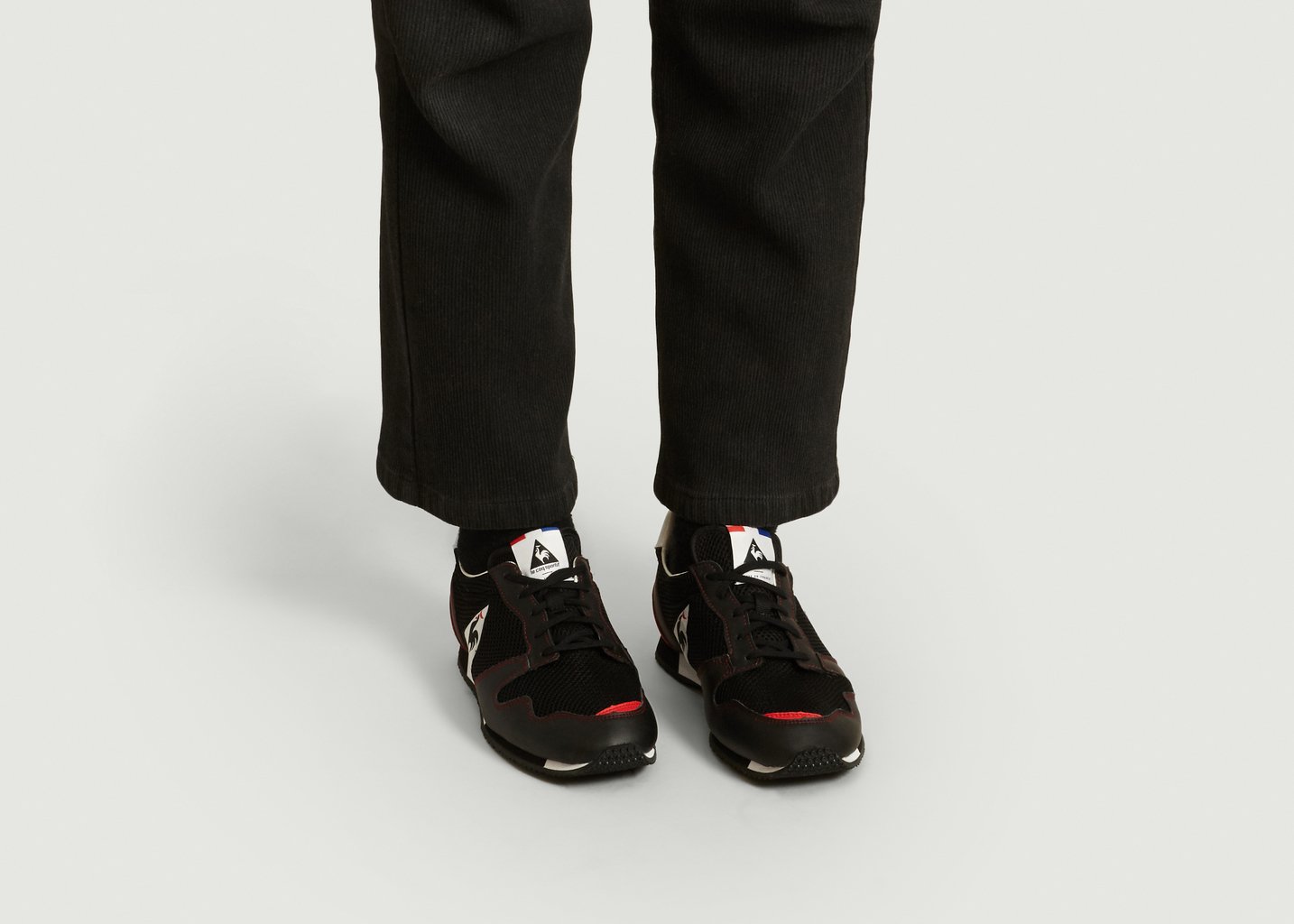 L'exception Sneakers Bi Matière Race OG Noir Le Coq Sportif