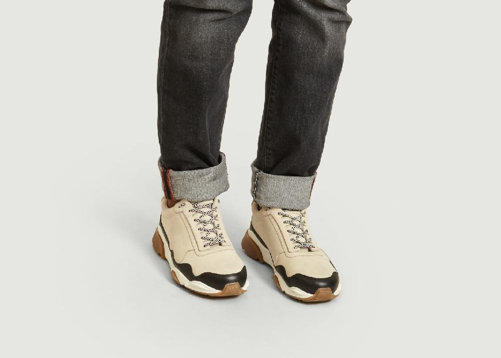 L'exception Sneakers Bicolores En Nubuck ZSP7 Beige Zespa