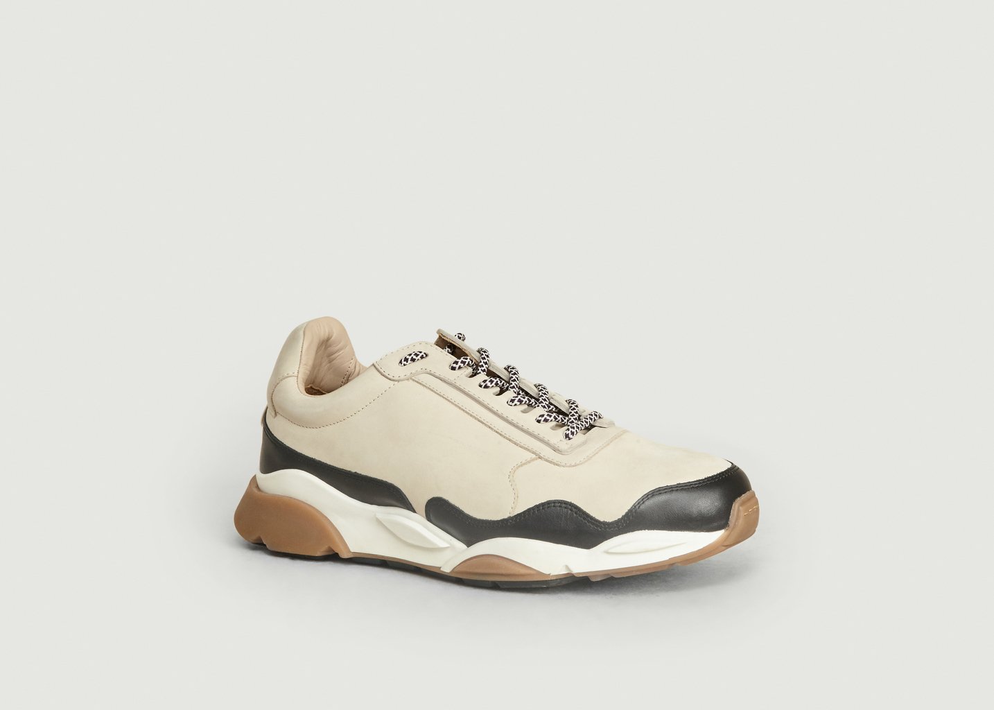 l'exception Sneakers bicolores en nubuck ZSP7 Beige Zespa