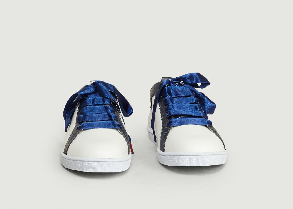 L'exception Sneakers Boubou Zigzag Bleu Twins For Peace