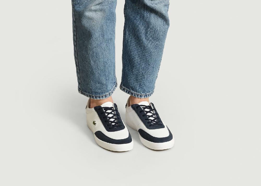L'exception Sneakers Court Master En Cuir Et Synthétique Blanc Lacoste
