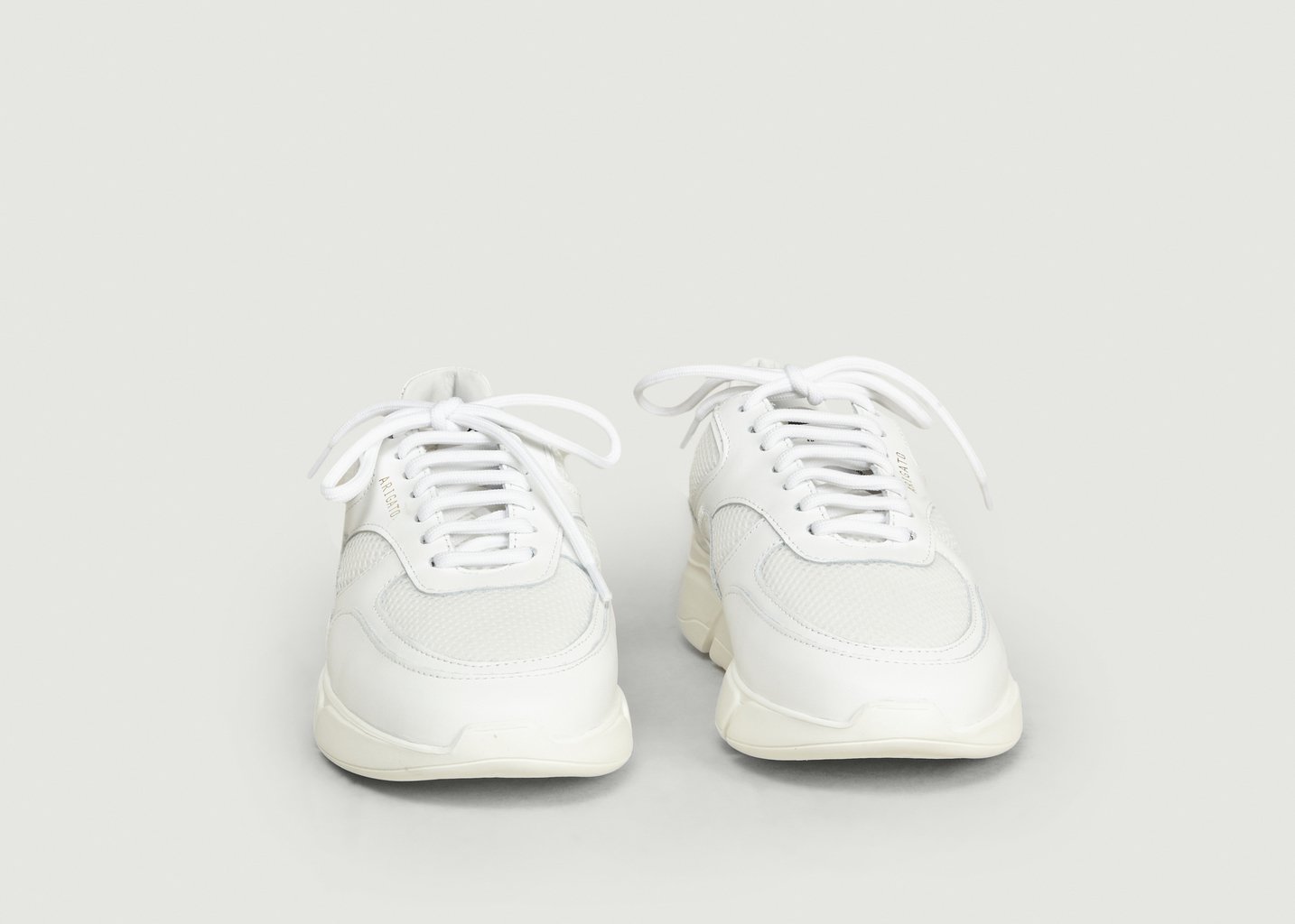 L'exception Sneakers Cuir Et Mesh Genesis Blanc Axel Arigato