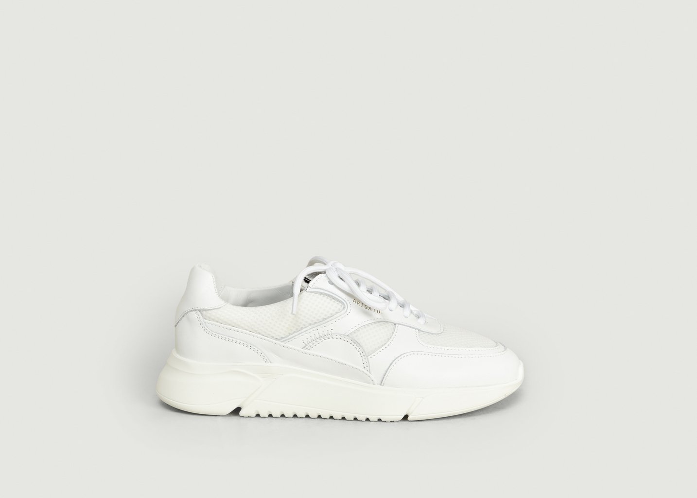 L'exception Sneakers Cuir Et Mesh Genesis Blanc Axel Arigato