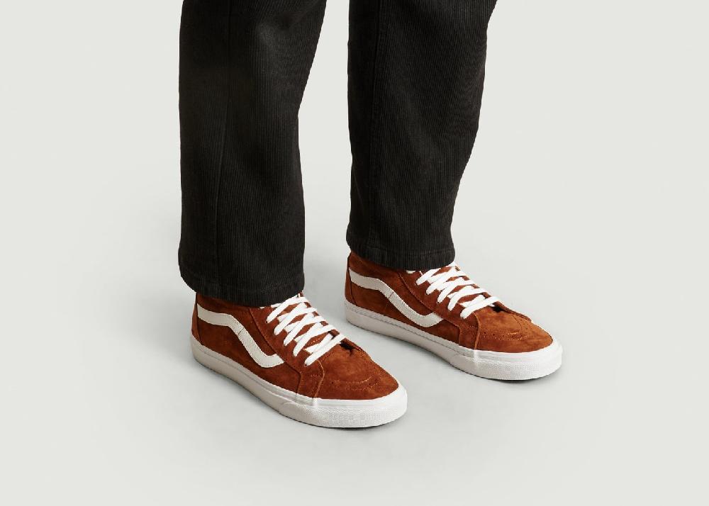 L'exception Sneakers En Daim SK8 HI Reissue Camel Vans