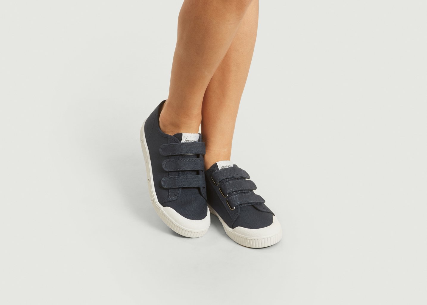 L'exception Sneakers G2 à Scratchs Bleu Marine Spring Court