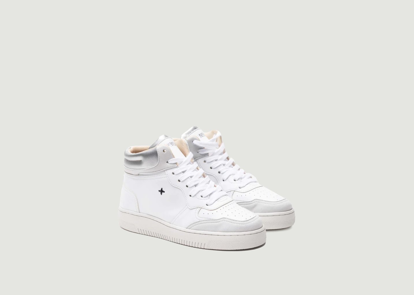 L'exception Sneakers Hautes NL11 MID White/Silver Blanc Newlab