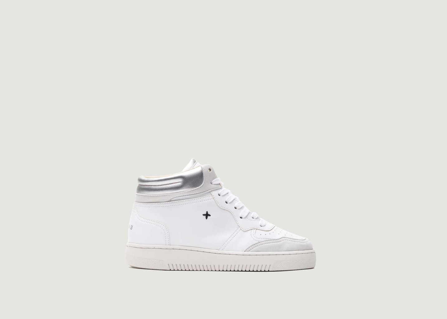 l'exception Sneakers Hautes NL11 MID White/Silver Blanc Newlab